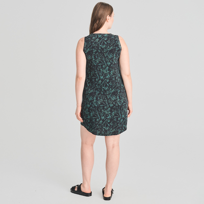 Littoral - robe sans manches en bambou verte pour femme