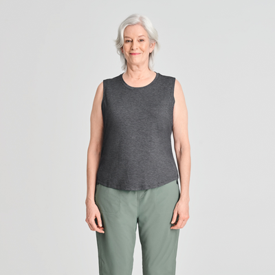 Massena - camisole respirante couleur noir pour femme