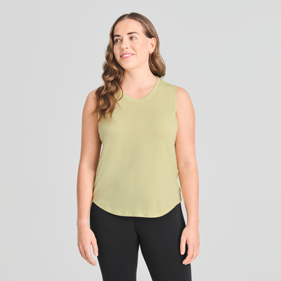 Massena - camisole respirante couleur verte pour femme