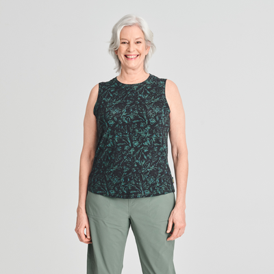 Littoral - camisole en bambou vert pour femme