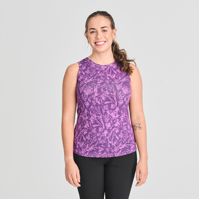 Littoral - camisole en bambou violet pour femme