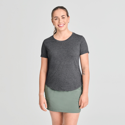 Massena - T-shirt respirant couleur noir pour femme