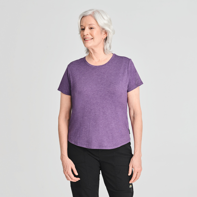 Massena - T-shirt respirant couleur violet pour femme