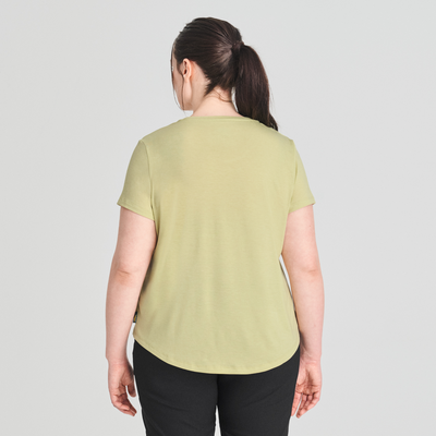 Massena - T-shirt respirant couleur vert pour femme