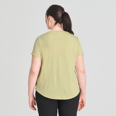 Massena - T-shirt respirant couleur vert pour femme