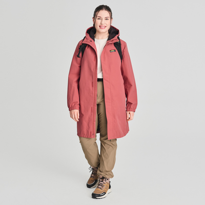 Témis - veste 3/4 imperméable couleur rose pour femme