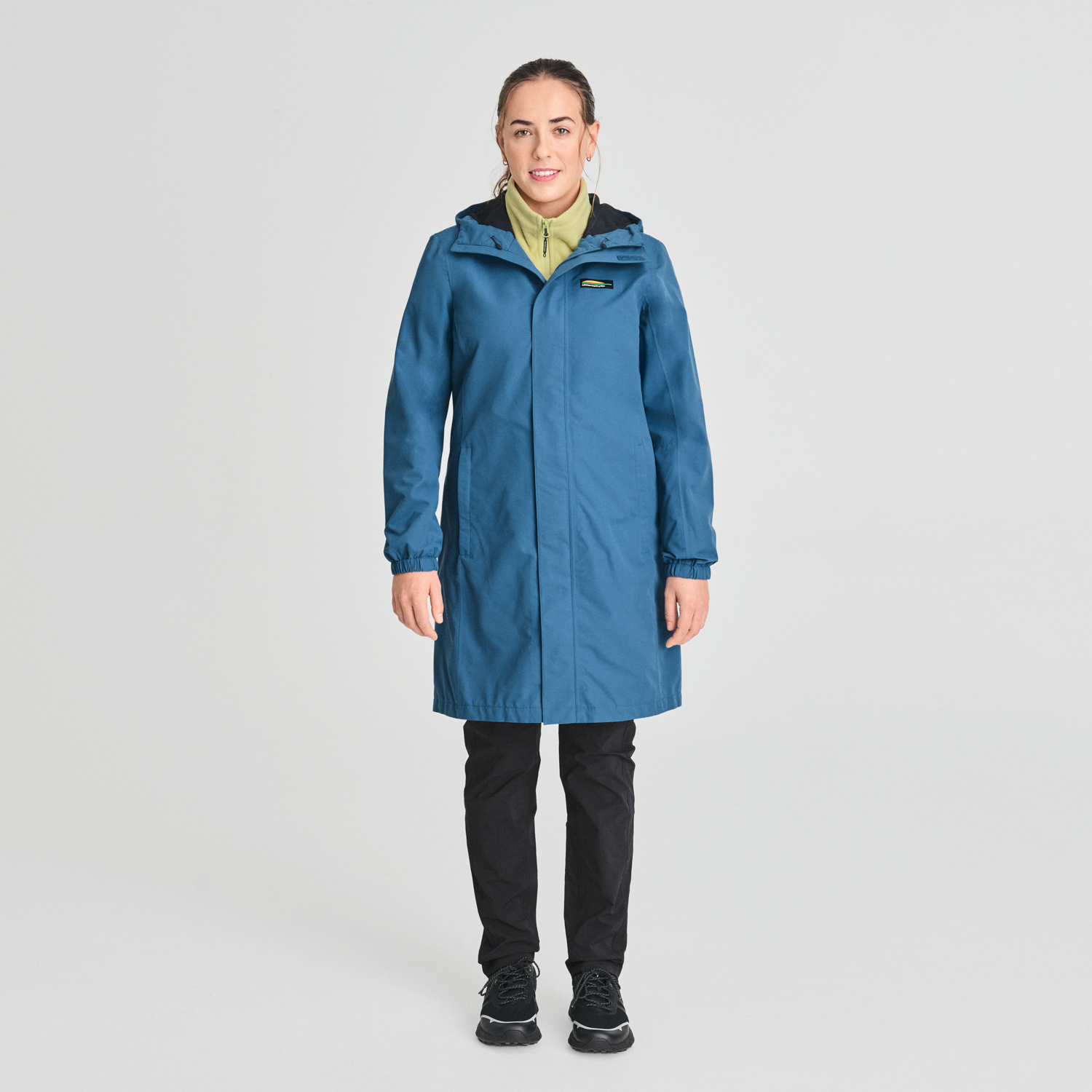 Témis - veste 3/4 imperméable couleur bleu pour femme