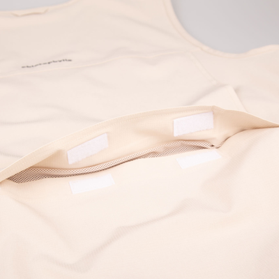 Veste sans manches unisexe avec plusieurs poches couleur beige