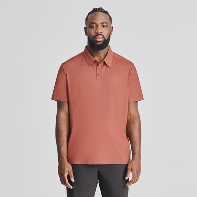 Loken - t-shirt polo rouge - homme