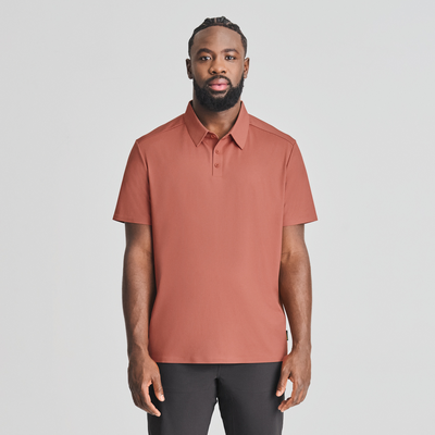 Loken - t-shirt polo rouge - homme