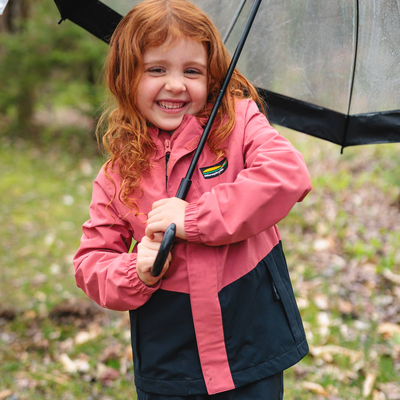 Témis - manteau de pluie couleur rose pour enfant
