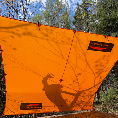 bâche compressible de camping