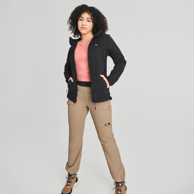 Veste légère isolée Synergie noire pour femme