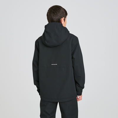 Veste isolé imperméable noir pour jeune
