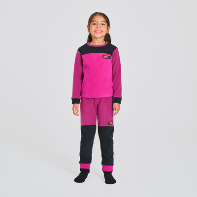Yéti - ensemble thermal pour enfant couleur rose