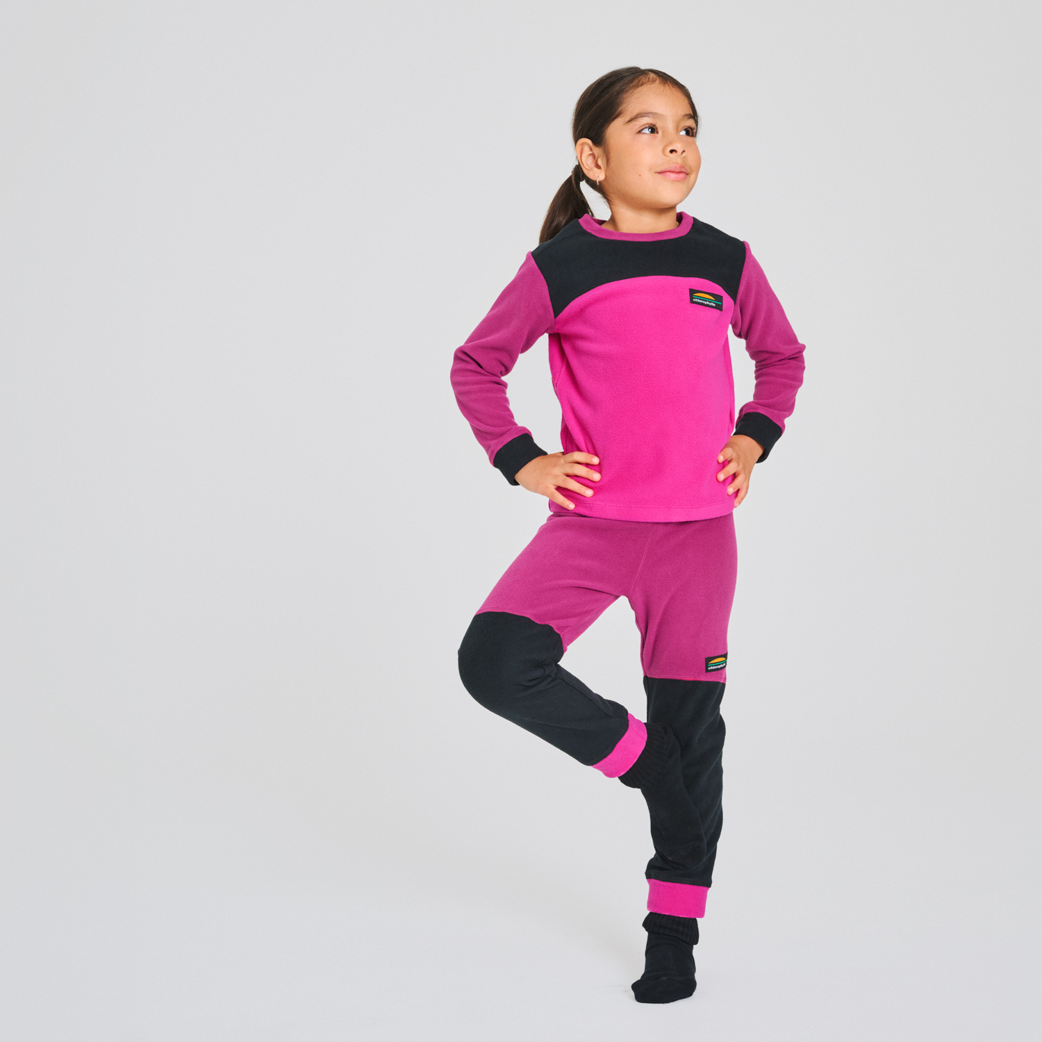 Yéti - ensemble thermal pour enfant couleur mauve