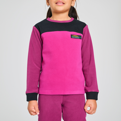 Yéti - ensemble thermal pour enfant couleur rose