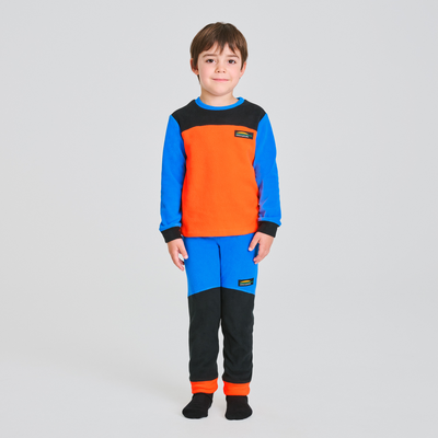 Yéti - ensemble thermal pour enfant couleur bleu et orange