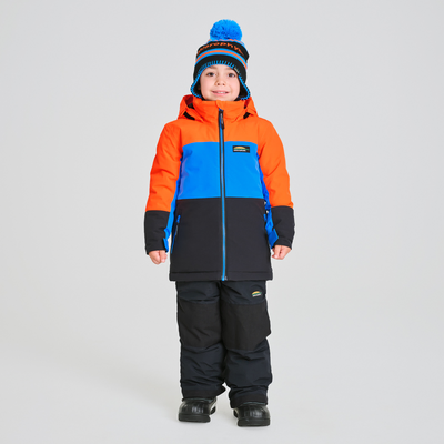 Habit de neige 2 pièces pour enfant couleur bleu et orange