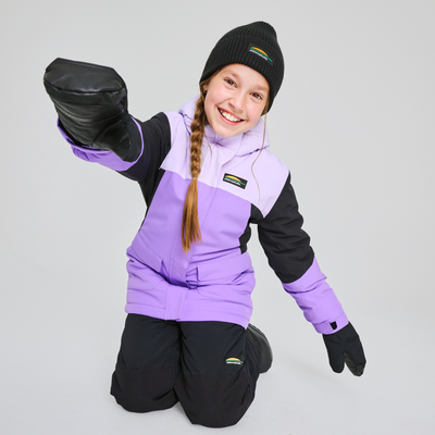 Manteau d'hiver pour fille couleur mauve