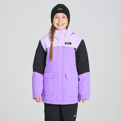 Manteau d'hiver pour fille couleur mauve