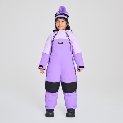 habit de neige 1 pièce pour enfant couleur mauve