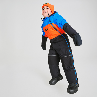 habit de neige 1 pièce pour enfant couleur bleu
