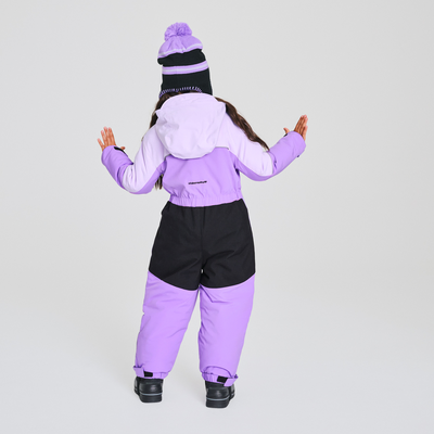 habit de neige 1 pièce pour enfant couleur mauve