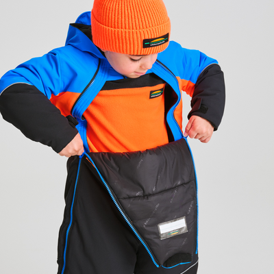 habit de neige 1 pièce pour enfant couleur bleu
