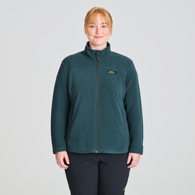 Nilas - veste en polaire couleur vert pour femme