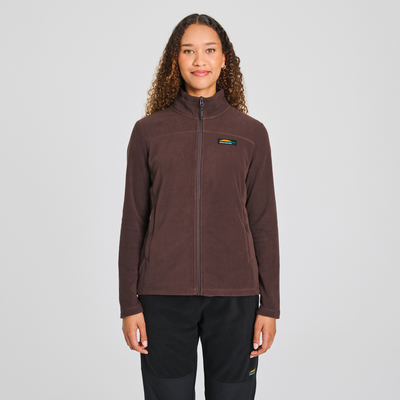 Nilas - veste en polaire couleur rouge pour femme