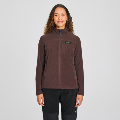 Nilas - veste en polaire couleur rouge pour femme