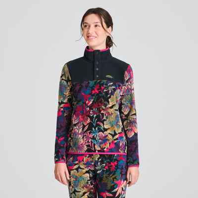 Nilas - chandail en polaire couleur fleurie pour femme