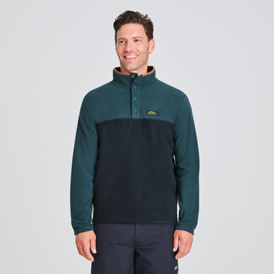 Nilas - chandail en polaire pour homme couleur vert et noir