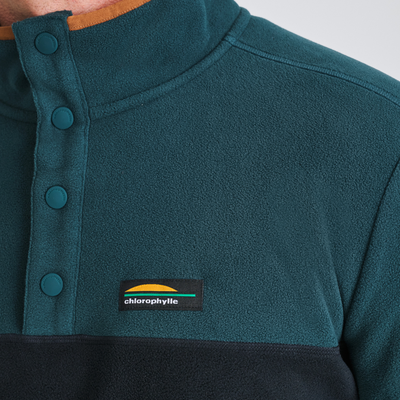Nilas - chandail en polaire pour homme couleur vert et noir