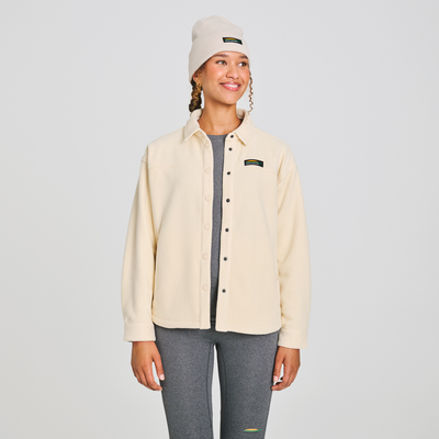 Surchemise Apica en polaire pour femme de couleur beige