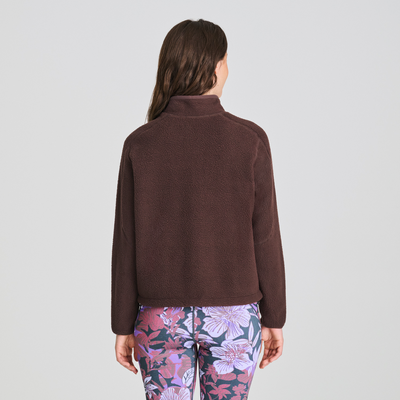 Veste en laine polaire Sherpa pour femme