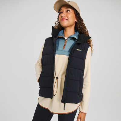 Apica - Veste à demi-zip en laine polaire pour femme
