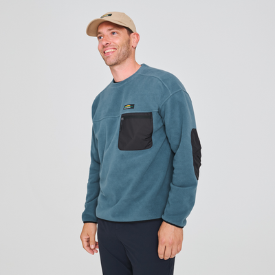 Chandail Johansen pour homme en laine polaire couleur bleu