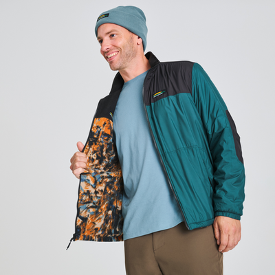 Veste Johansen mi-saison pour homme réversible en polaire 