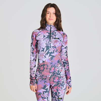 Chandail thermal fleuri pour femme
