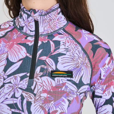 Chandail thermal fleuri pour femme