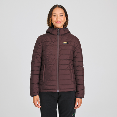 Veste isolée Lytton mi-saison couleur rouge pour femme