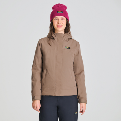 Manteaux d'hiver Kayla pour femme de couleur beige