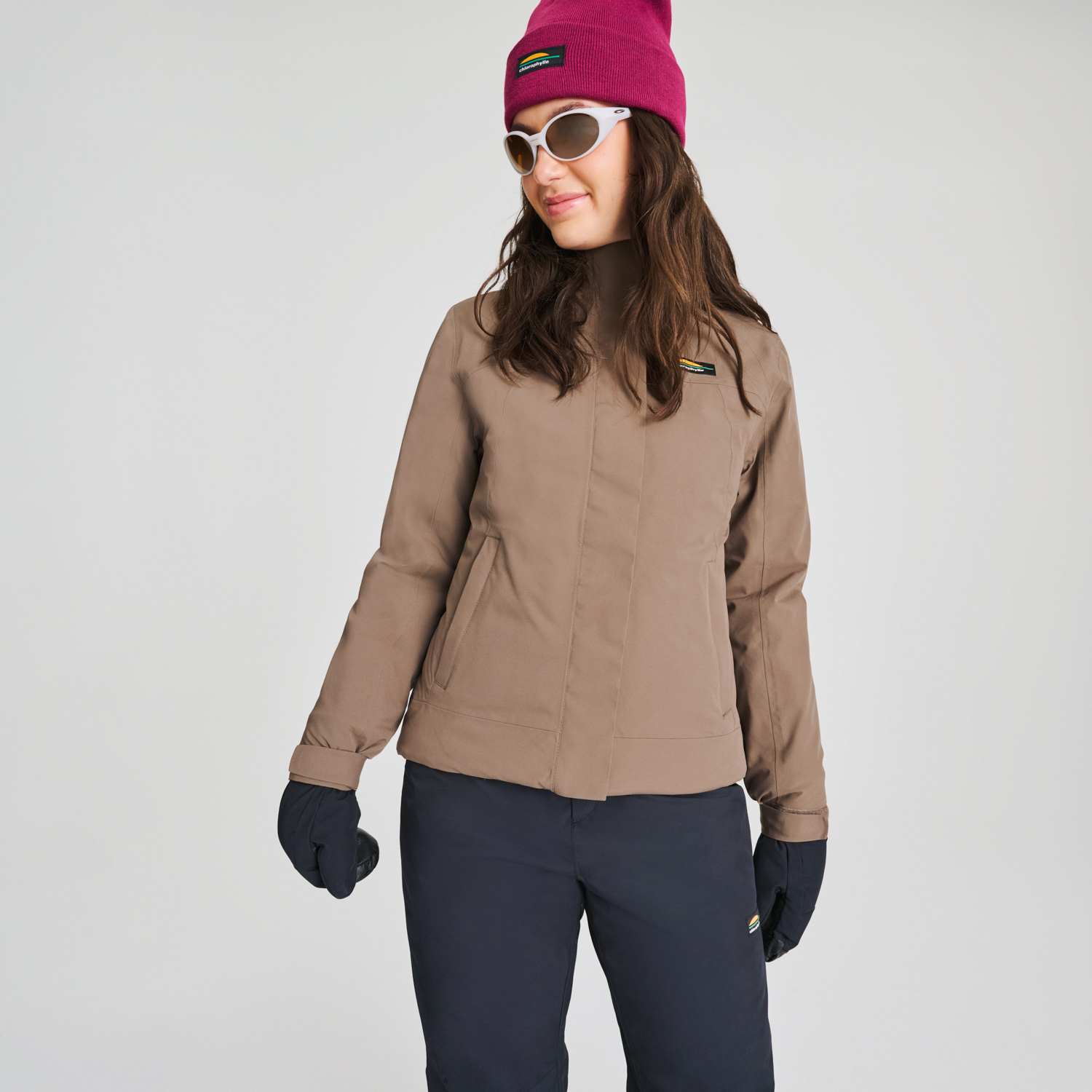 Manteaux d'hiver Kayla pour femme de couleur beige