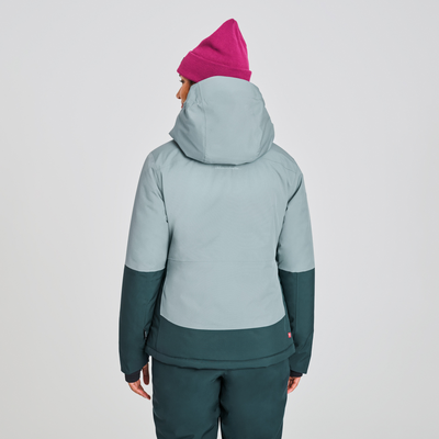 Manteau de ski pour femme de couleur bleu
