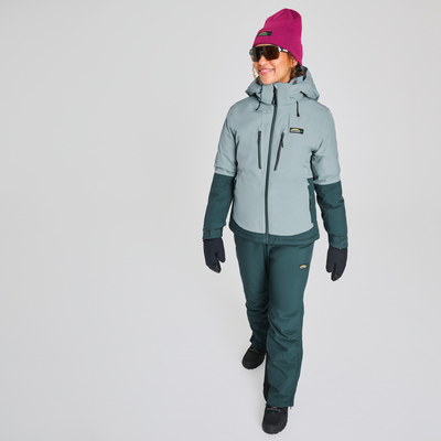 Manteau de ski pour femme de couleur bleu