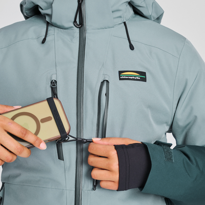 Manteau de ski pour femme de couleur bleu