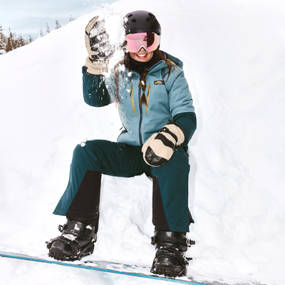 Manteau de ski pour femme de couleur bleu
