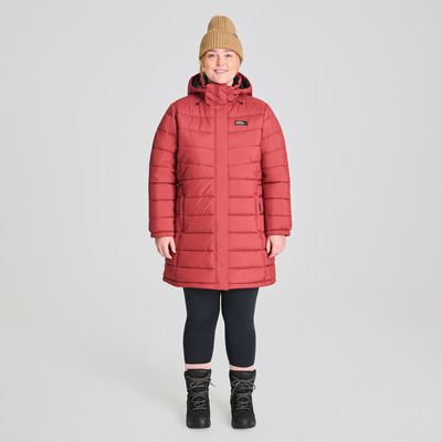 manteau d'hiver 3/4 isolé pour femme de couleur rose
